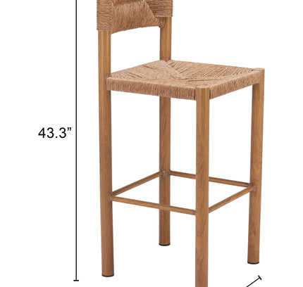 Iska Barstool (Set of 2) Natural
