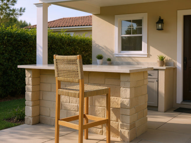 Corde Barstool Beige