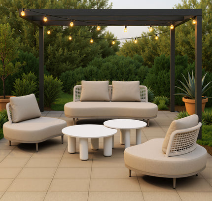 Ola Coffee Table Set (2-Piece) White