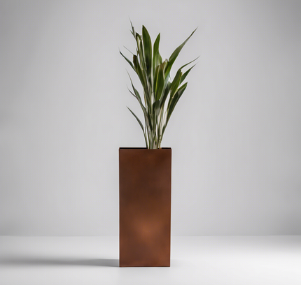 Corten Steel Column Planters