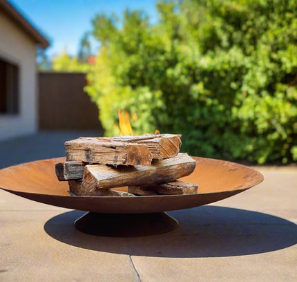 Corten Steel Fire Pit, Bowl, Water Bowl*, and Planter Bowl