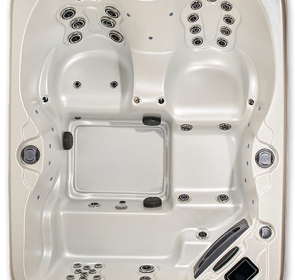 Quattro Hot Tub 4-Person Spa – Compact Design with Lounger and Captain’s Chair