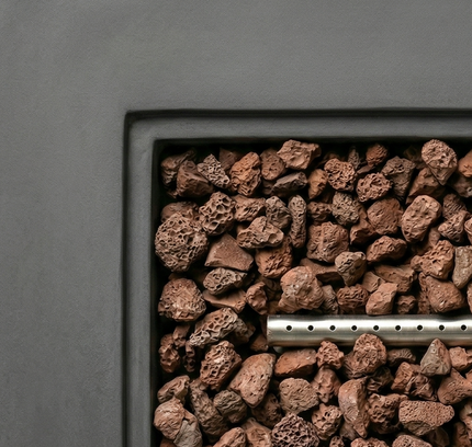 56" Rectangular Propane Fire Pit Table