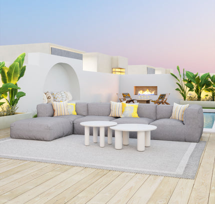 Luanda Corner Chair Gray