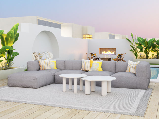 Luanda Corner Chair Gray