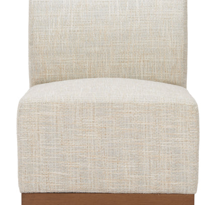 Christy Armless Chair Beige