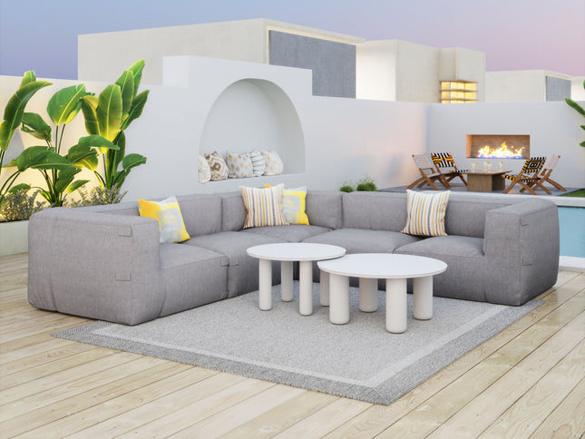 Luanda Corner Chair Gray