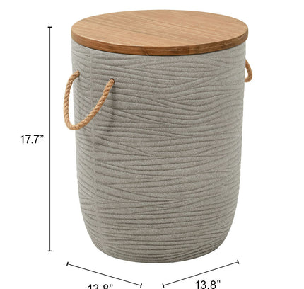 Biban Side Table Natural & Gray