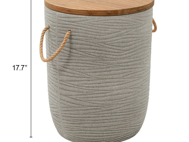 Biban Side Table Natural & Gray