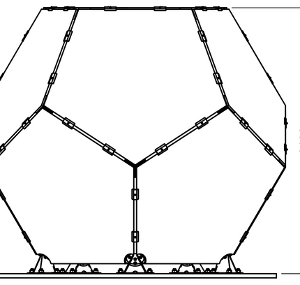 CNC Planet 10.5 Ft Tall Stainless Steel 12 Foot Dome Enclosure