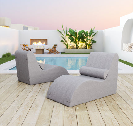 Luanda Chaise Lounge Gray