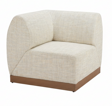 Christy Corner Chair Beige