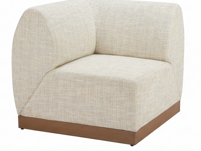 Christy Corner Chair Beige