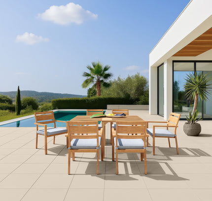 Riviera Extendable Dining Table Natural