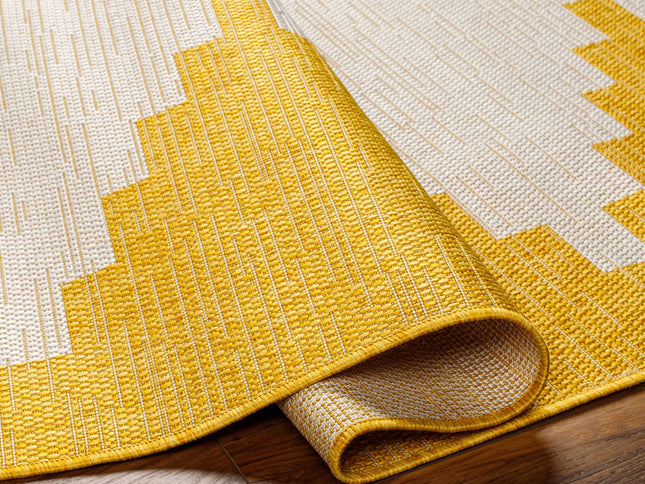 Djugun Yellow Outdoor Rug - Clearance