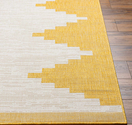 Djugun Yellow Outdoor Rug - Clearance
