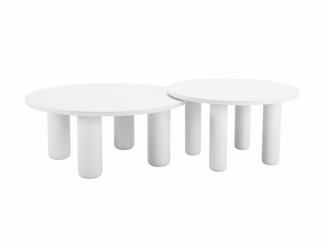 Ola Coffee Table Set (2-Piece) White