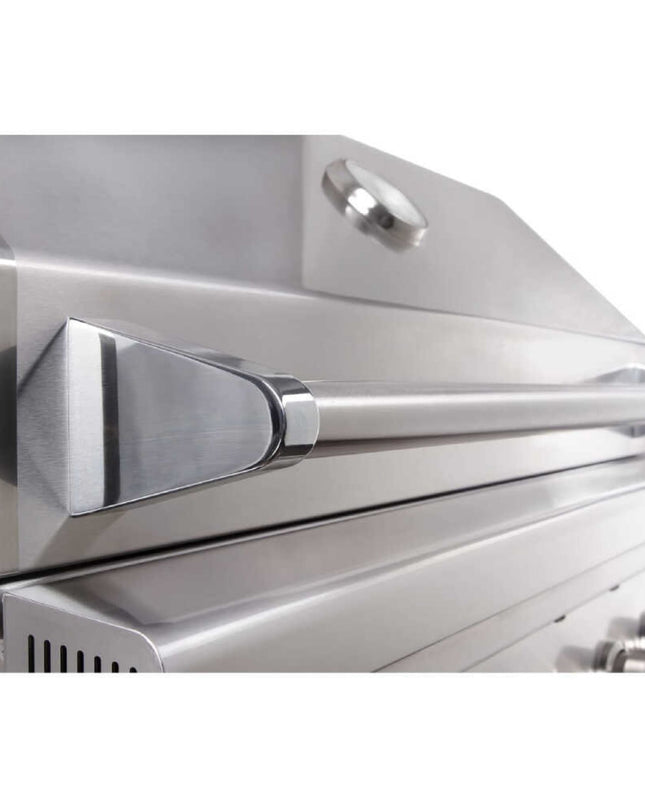 Edgestar 89K BTU 36" Liquid Propane Freestanding LED Lighting Grill Cart With Rotisserie