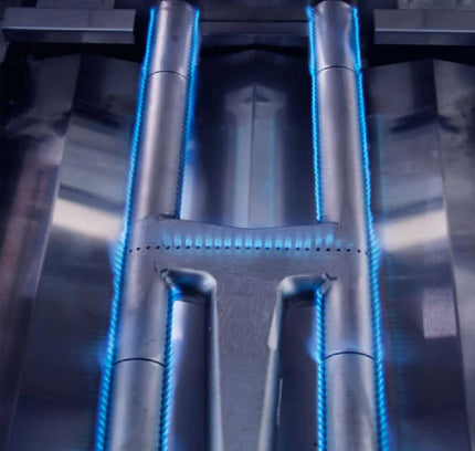 Edgestar 89K BTU 36" Liquid Propane Freestanding LED Lighting Grill Cart With Rotisserie