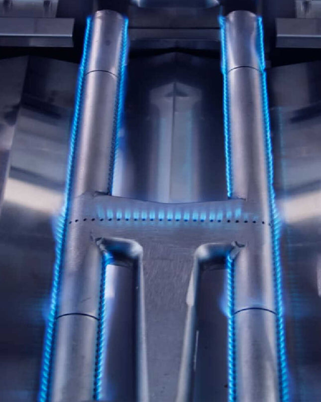 Edgestar 89K BTU 36" Liquid Propane Freestanding LED Lighting Grill Cart With Rotisserie