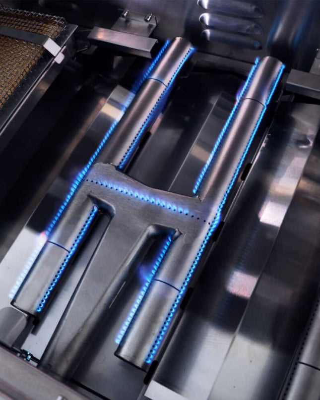 Edgestar 89K BTU 36" Liquid Propane Freestanding LED Lighting Grill Cart With Rotisserie