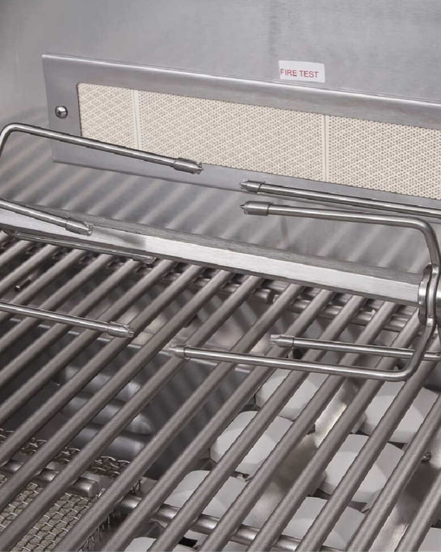 Edgestar 89K BTU 36" Liquid Propane Freestanding LED Lighting Grill Cart With Rotisserie