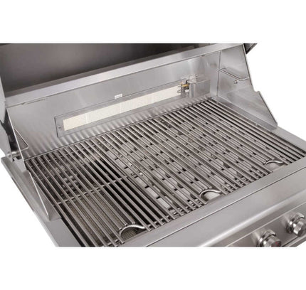 Edgestar 89K BTU 36" Natural Gas Freestanding Grill Cart With Lighting Knobs & Rotisserie