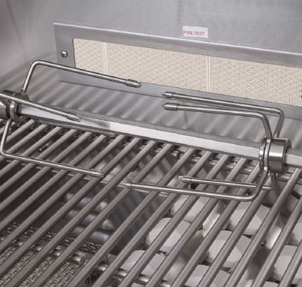 Edgestar 89K BTU 36" Natural Gas Freestanding Grill Cart With Lighting Knobs & Rotisserie