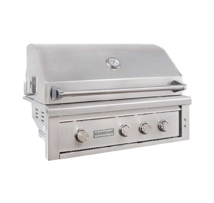 Edgestar 89K BTU 36" Wide Natural Gas Built In Grill With Insulated Jacket And Double Access Doors