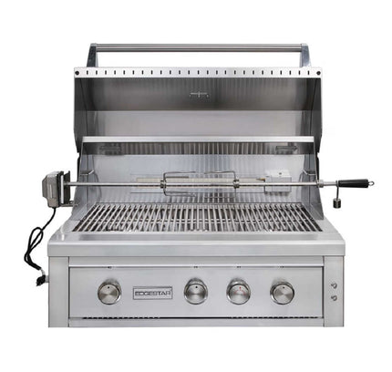 Edgestar 89K BTU 36" Wide Natural Gas Built In Grill With Insulated Jacket And Double Access Doors