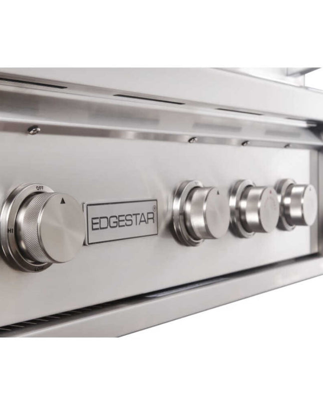Edgestar 89K BTU 36" Wide Natural Gas Built In Grill With Insulated Jacket And Double Access Doors