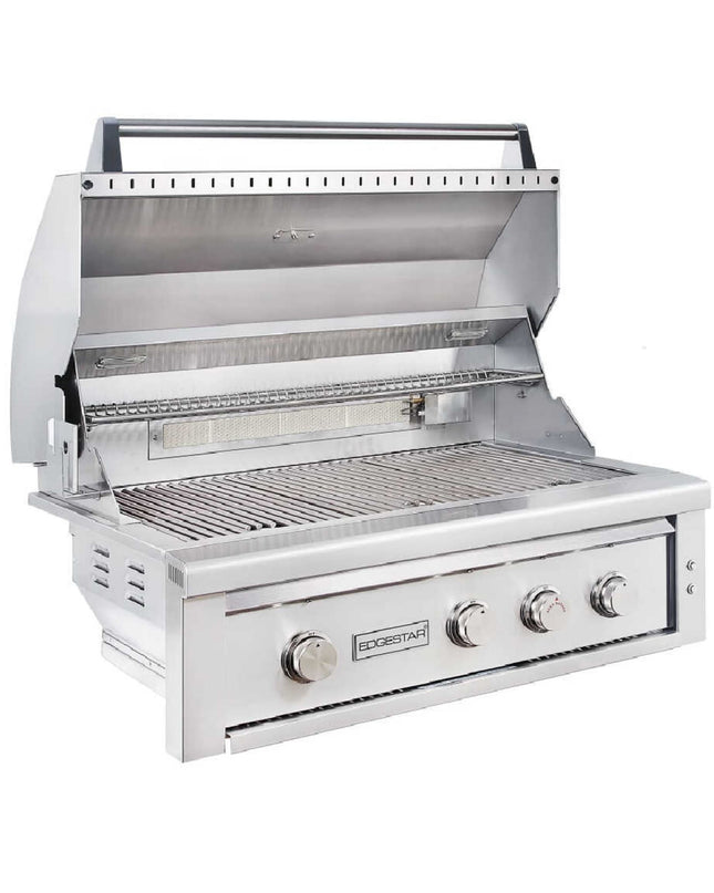 Edgestar 89K BTU 36" Wide Natural Gas Built In Grill With Insulated Jacket And Double Access Doors