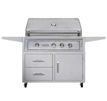 Edgestar 89K BTU 42" Wide Natural Gas Freestanding Grill Cart With Rotisserie And Lighted Knobs (SAK56935)