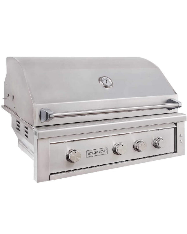 Edgestar 89K BTU 42" Wide Natural Gas Freestanding Grill Cart With Rotisserie And Lighted Knobs (SAK56935)