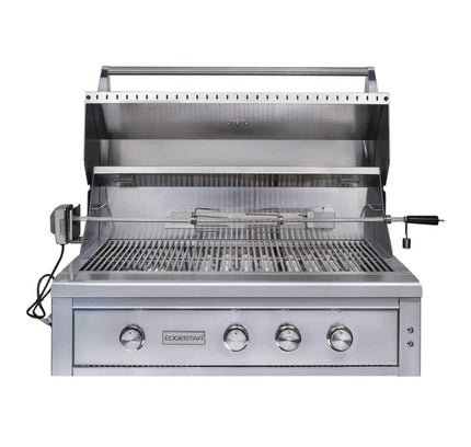 Edgestar 89K BTU 42" Wide Natural Gas Freestanding Grill Cart With Rotisserie And Lighted Knobs (SAK56935)