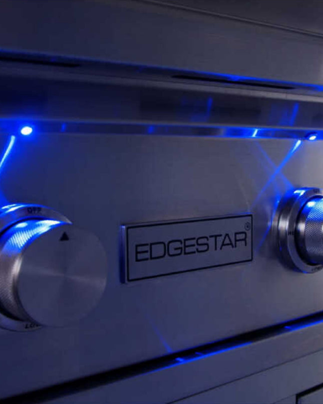 Edgestar 89K BTU 36" Wide Natural Gas Built In Grill With Insulated Jacket And Double Access Doors