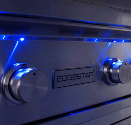 Edgestar 89K BTU 42" Wide Natural Gas Freestanding Grill Cart With Rotisserie And Lighted Knobs (SAK56935)