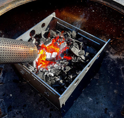 Arteflame Fuel Saver — Charcoal/Wood Heat-Focus Insert (Fits 30″ & 40″ Grills, Steel)