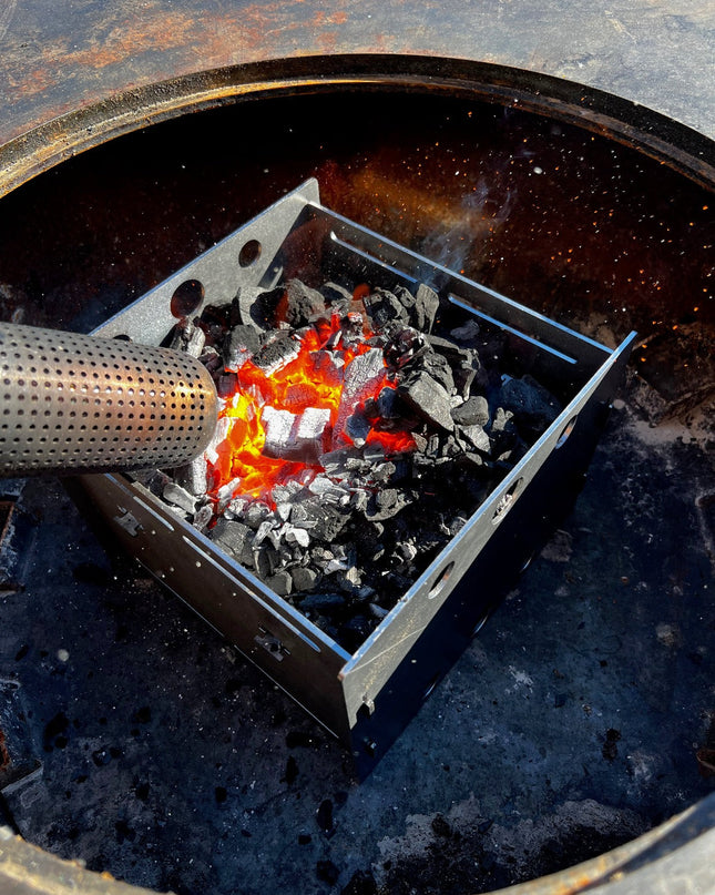 Arteflame Fuel Saver — Charcoal/Wood Heat-Focus Insert (Fits 30″ & 40″ Grills, Steel)