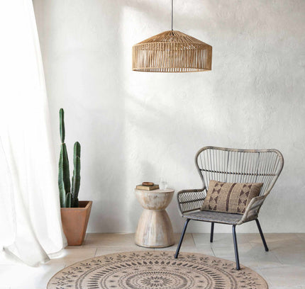 Beata Round Faux Jute Outdoor Rug - Clearance