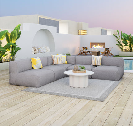 Luanda Corner Chair Gray