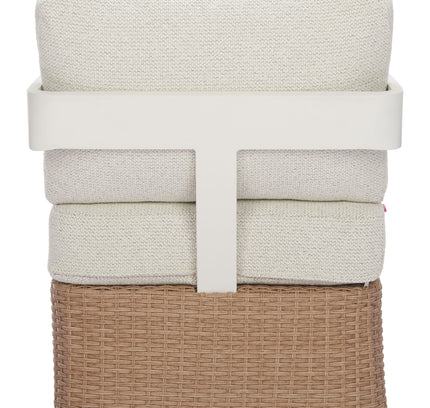 Gelo Swivel Chair White & Brown