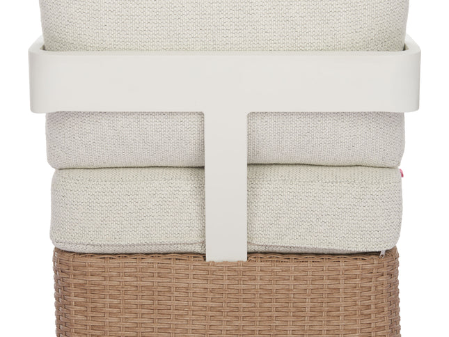 Gelo Swivel Chair White & Brown