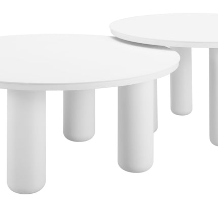 Ola Coffee Table Set (2-Piece) White