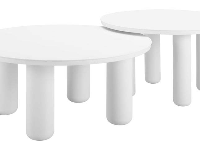 Ola Coffee Table Set (2-Piece) White