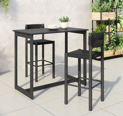 Iska Barstool (Set of 2) Black
