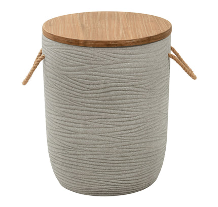 Biban Side Table Natural & Gray