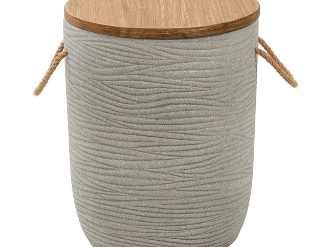 Biban Side Table Natural & Gray