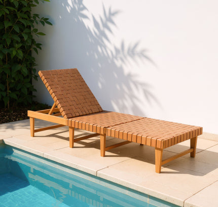 Breath Chaise Lounge Brown