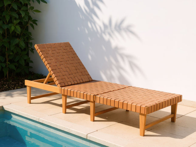 Breath Chaise Lounge Brown
